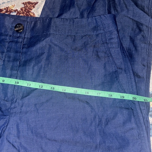 Ann Taylor the Kate wide leg crop pants in chambray size 8 - Picture 10 of 12